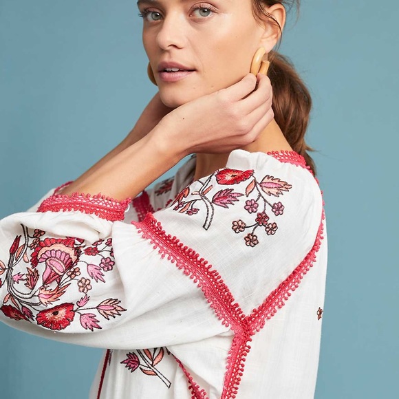 *SOLD*Ranna Gill Hadley embroidered tunic. - Picture 3 of 6